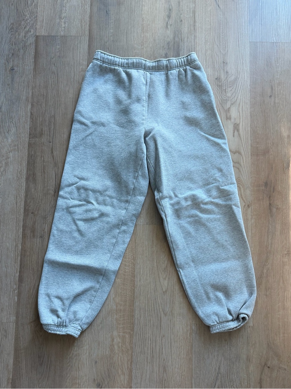 TNA (Aritzia) Light Gray Elastic-Cuff Joggers
